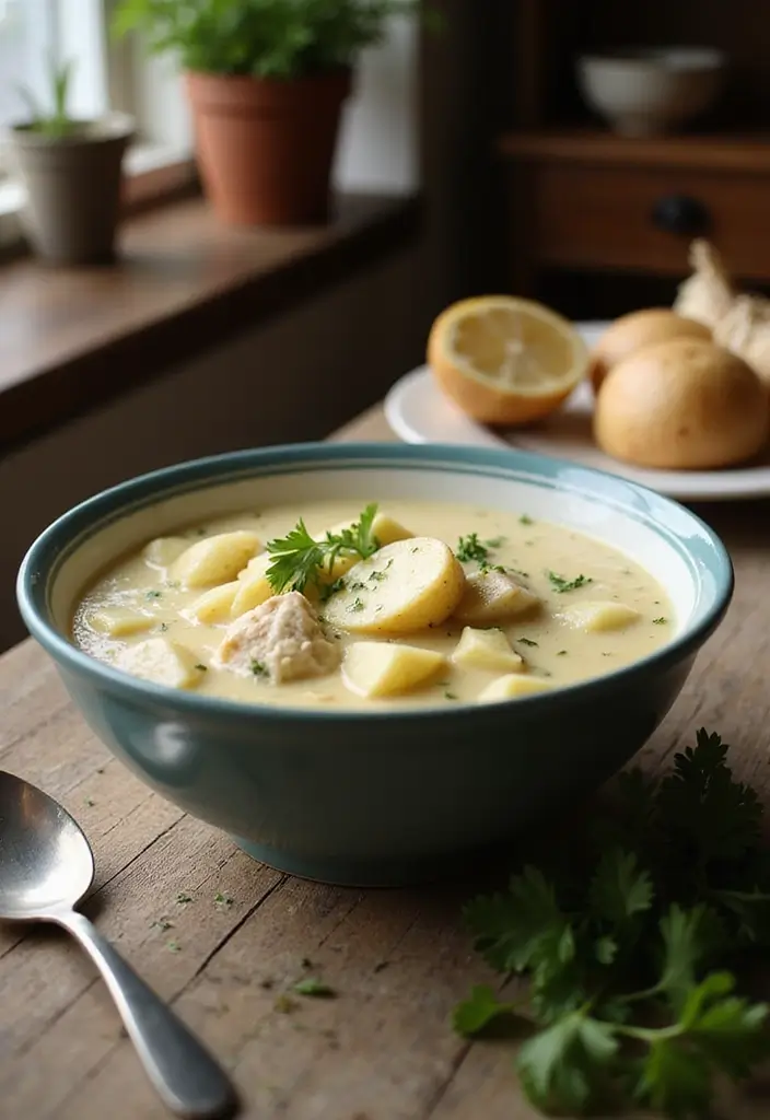 30 Chicken Potato Soup Crockpot Recipes That Are Cozy & Creamy 2 30 Chicken Potato Soup Crockpot Recipes That Are Cozy & Creamy - 1. Creamy Garlic Chicken Potato Soup