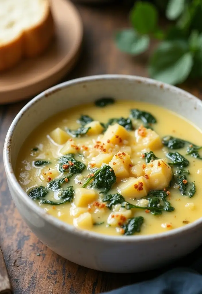 30 Chicken Potato Soup Crockpot Recipes That Are Cozy & Creamy 16 30 Chicken Potato Soup Crockpot Recipes That Are Cozy & Creamy - 15. Spinach Artichoke Chicken Potato Soup