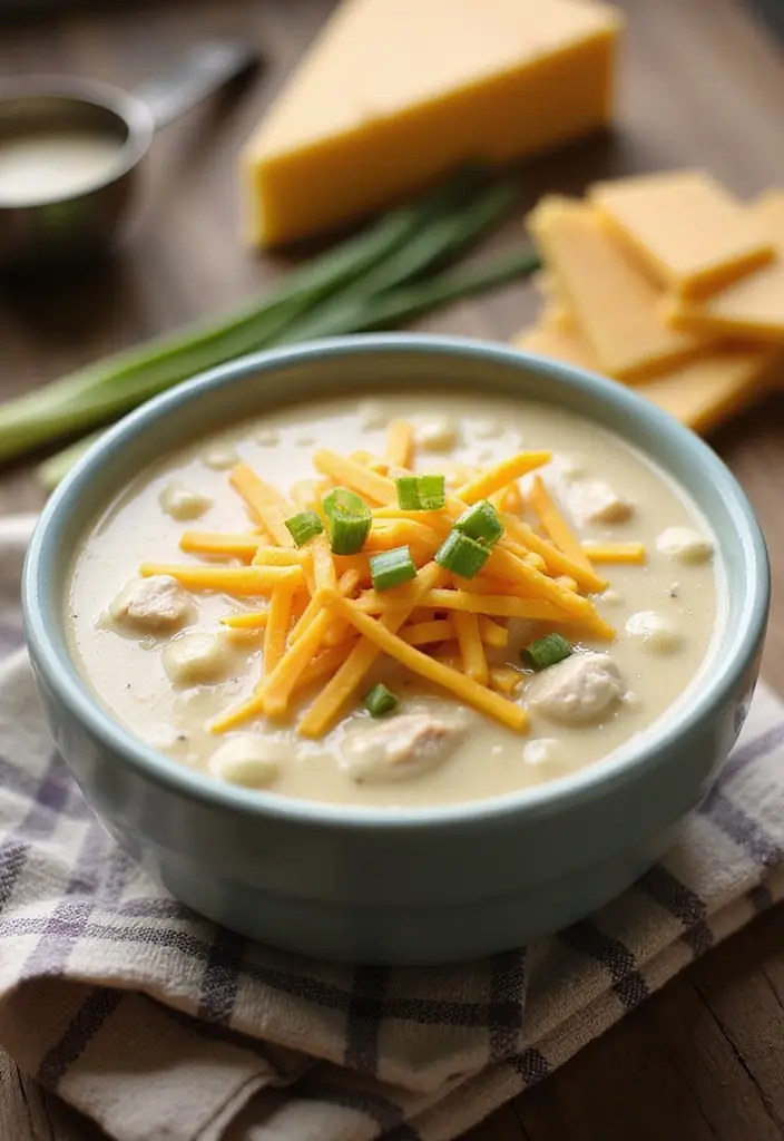 30 Chicken Potato Soup Crockpot Recipes That Are Cozy & Creamy 3 30 Chicken Potato Soup Crockpot Recipes That Are Cozy & Creamy - 2. Cheesy Chicken Potato Chowder