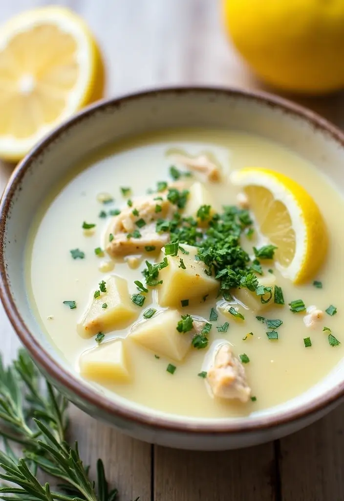 30 Chicken Potato Soup Crockpot Recipes That Are Cozy & Creamy 4 30 Chicken Potato Soup Crockpot Recipes That Are Cozy & Creamy - 3. Lemon Herb Chicken Potato Soup