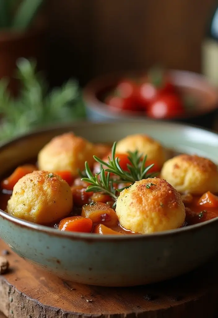 30 Chicken Stew with Dumplings Recipes That Are Old-Fashioned Delicious - 16. Balsamic Chicken Stew with Rosemary Dumplings