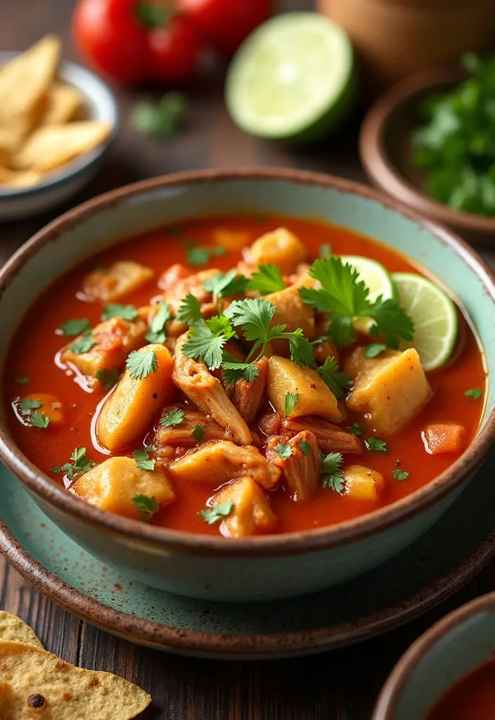 30 Chicken Stew with Dumplings Recipes That Are Old-Fashioned Delicious - 19. Fiesta Chicken Stew with Tortilla Dumplings