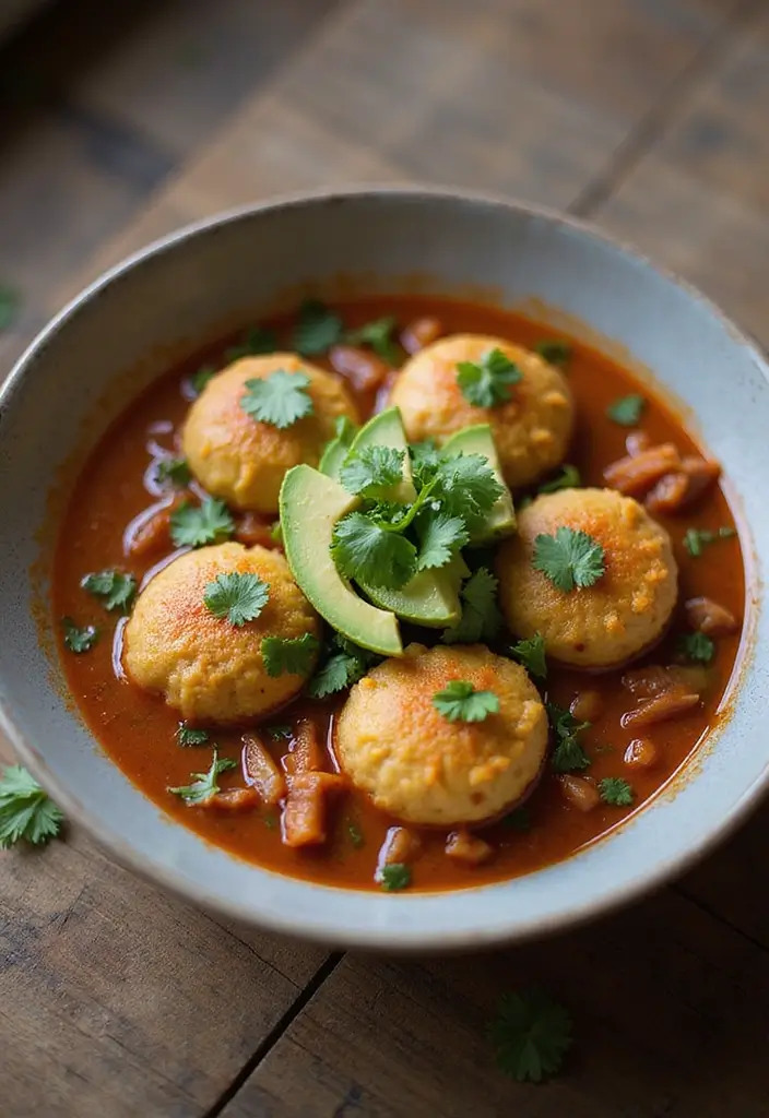 30 Chicken Stew with Dumplings Recipes That Are Old-Fashioned Delicious - 6. Smoky Chipotle Chicken Stew with Avocado Dumplings