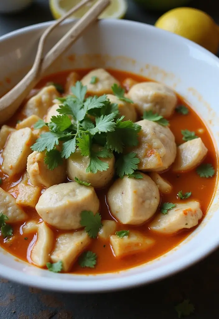 30 Chicken Stew with Dumplings Recipes That Are Old-Fashioned Delicious - 8. Thai Coconut Chicken Stew with Lemongrass Dumplings