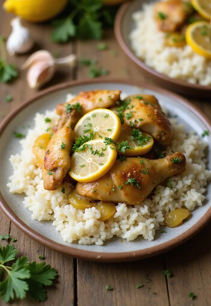 30 Garlic Chicken and Rice Recipes That Are Flavor-Packed Comfort 2 30 Garlic Chicken and Rice Recipes That Are Flavor-Packed Comfort - 1. Lemon Garlic Chicken and Rice