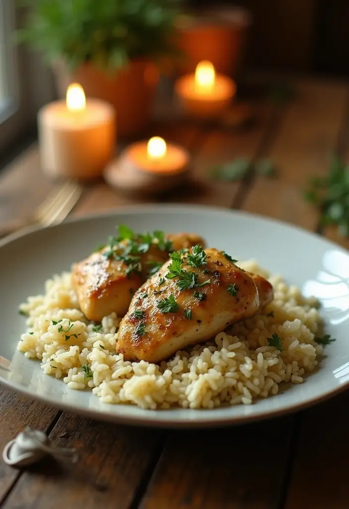 30 Garlic Chicken and Rice Recipes That Are Flavor-Packed Comfort 11 30 Garlic Chicken and Rice Recipes That Are Flavor-Packed Comfort - 10. Garlic Herb Chicken and Rice Pilaf