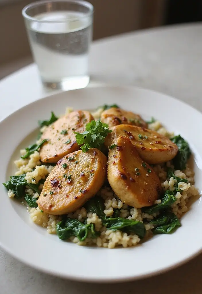 30 Garlic Chicken and Rice Recipes That Are Flavor-Packed Comfort 15 30 Garlic Chicken and Rice Recipes That Are Flavor-Packed Comfort - 14. Savory Garlic Chicken and Spinach Rice