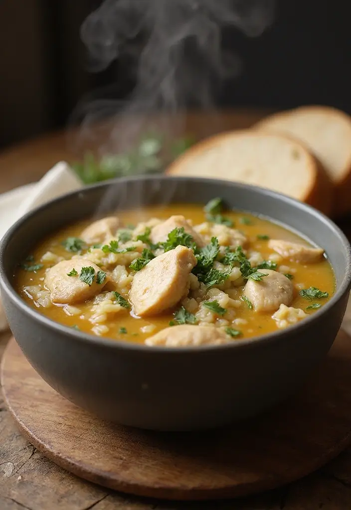 30 Garlic Chicken and Rice Recipes That Are Flavor-Packed Comfort 17 30 Garlic Chicken and Rice Recipes That Are Flavor-Packed Comfort - 16. Garlic Chicken and Rice Soup