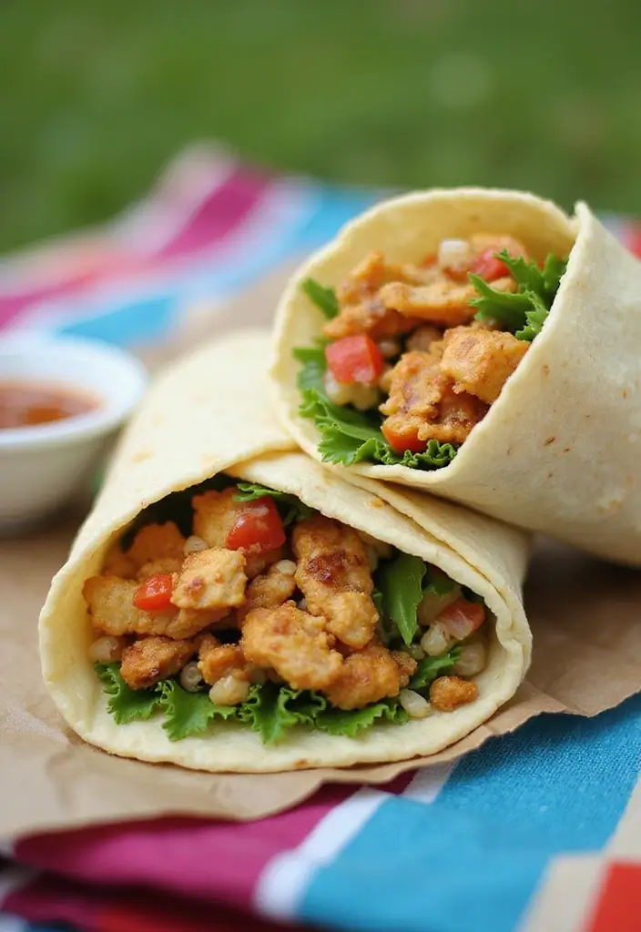 30 Garlic Chicken and Rice Recipes That Are Flavor-Packed Comfort 20 30 Garlic Chicken and Rice Recipes That Are Flavor-Packed Comfort - 19. Garlic Chicken and Rice Wraps