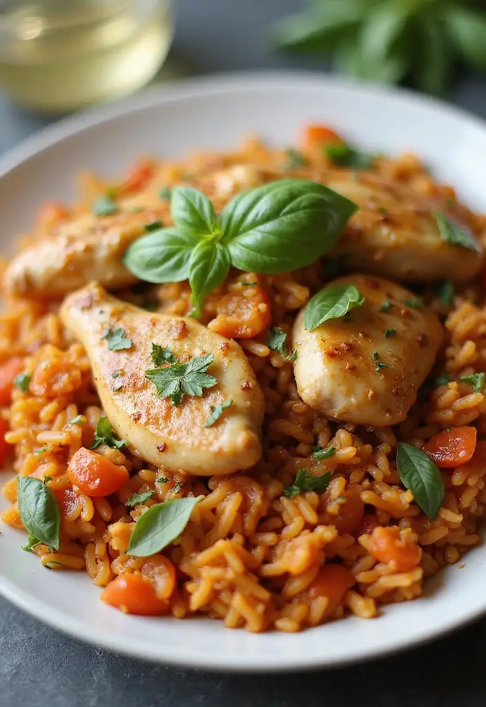 30 Garlic Chicken and Rice Recipes That Are Flavor-Packed Comfort 23 30 Garlic Chicken and Rice Recipes That Are Flavor-Packed Comfort - 22. Garlic Chicken and Tomato Rice