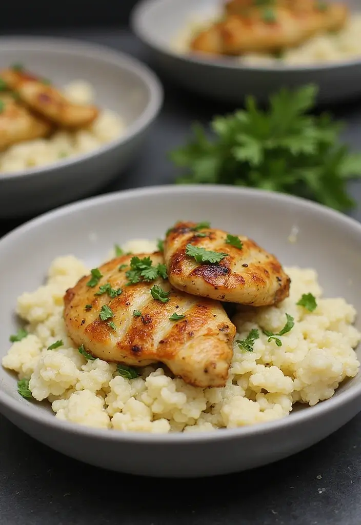 30 Garlic Chicken and Rice Recipes That Are Flavor-Packed Comfort 24 30 Garlic Chicken and Rice Recipes That Are Flavor-Packed Comfort - 23. Garlic Chicken and Cauliflower Rice