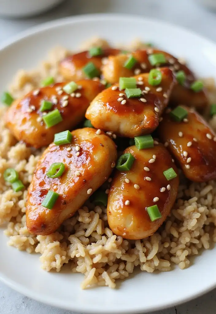 30 Garlic Chicken and Rice Recipes That Are Flavor-Packed Comfort 5 30 Garlic Chicken and Rice Recipes That Are Flavor-Packed Comfort - 4. Honey Garlic Chicken and Rice