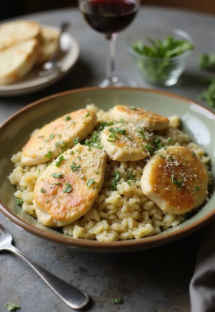 30 Garlic Chicken and Rice Recipes That Are Flavor-Packed Comfort 7 30 Garlic Chicken and Rice Recipes That Are Flavor-Packed Comfort - 6. Garlic Parmesan Chicken and Rice
