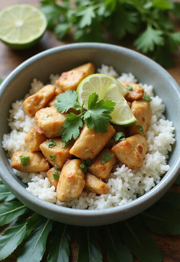 30 Garlic Chicken and Rice Recipes That Are Flavor-Packed Comfort 10 30 Garlic Chicken and Rice Recipes That Are Flavor-Packed Comfort - 9. Coconut Garlic Chicken and Rice