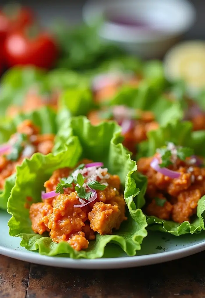 30 Healthy Buffalo Chicken Recipes That Are Clean & Delicious 21 30 Healthy Buffalo Chicken Recipes That Are Clean & Delicious - 20. Buffalo Chicken Lettuce Wraps