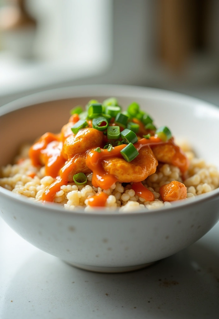 30 Healthy Buffalo Chicken Recipes That Are Clean & Delicious 22 30 Healthy Buffalo Chicken Recipes That Are Clean & Delicious - 21. Buffalo Chicken Oatmeal