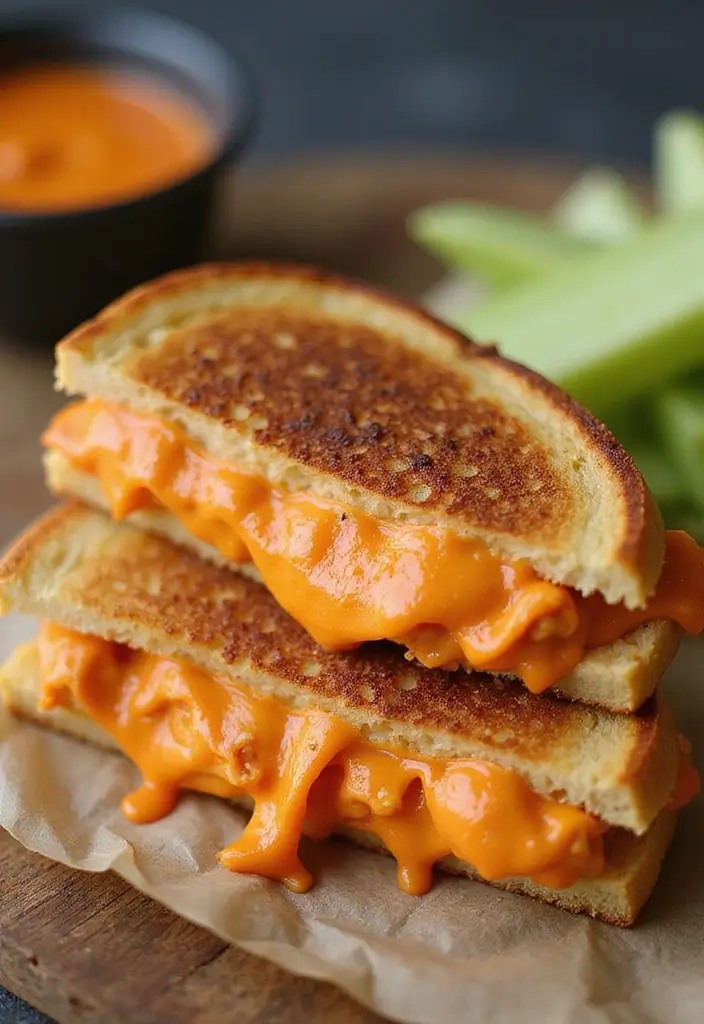 30 Healthy Buffalo Chicken Recipes That Are Clean & Delicious 31 30 Healthy Buffalo Chicken Recipes That Are Clean & Delicious - 30. Buffalo Chicken Grilled Cheese