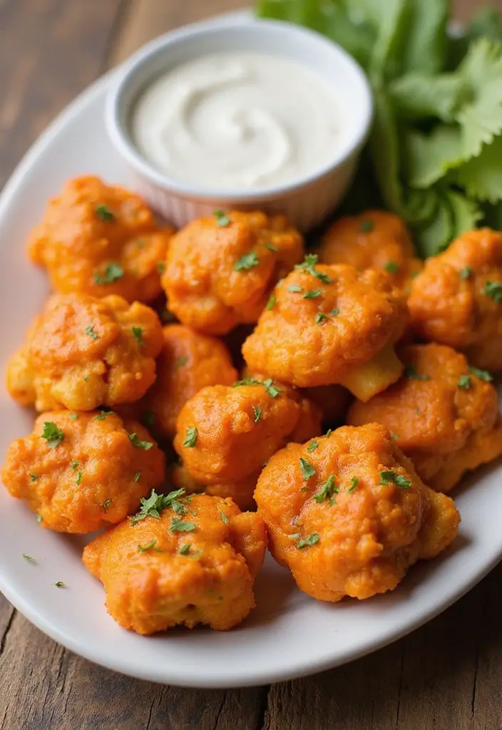 30 Healthy Buffalo Chicken Recipes That Are Clean & Delicious 10 30 Healthy Buffalo Chicken Recipes That Are Clean & Delicious - 9. Buffalo Chicken Cauliflower Bites