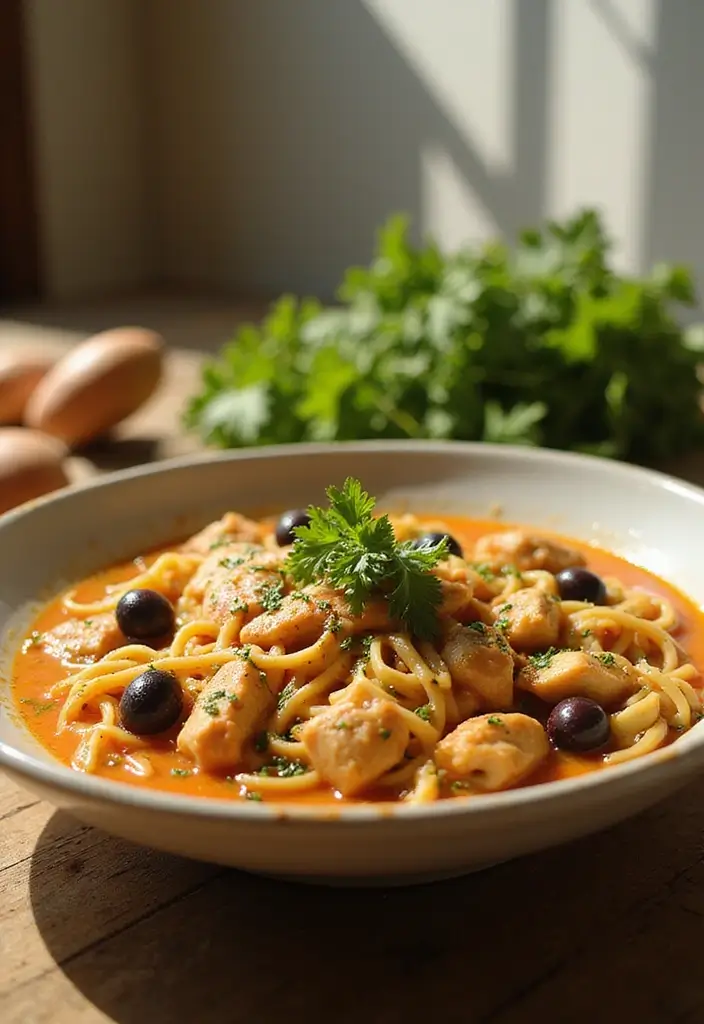 30 Homestyle Chicken Noodle Soup Recipes That Feel Like Grandma’s - 15. Mediterranean Chicken Noodle Soup