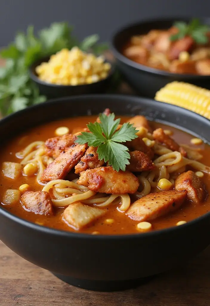 30 Homestyle Chicken Noodle Soup Recipes That Feel Like Grandma’s - 17. BBQ Chicken Noodle Soup