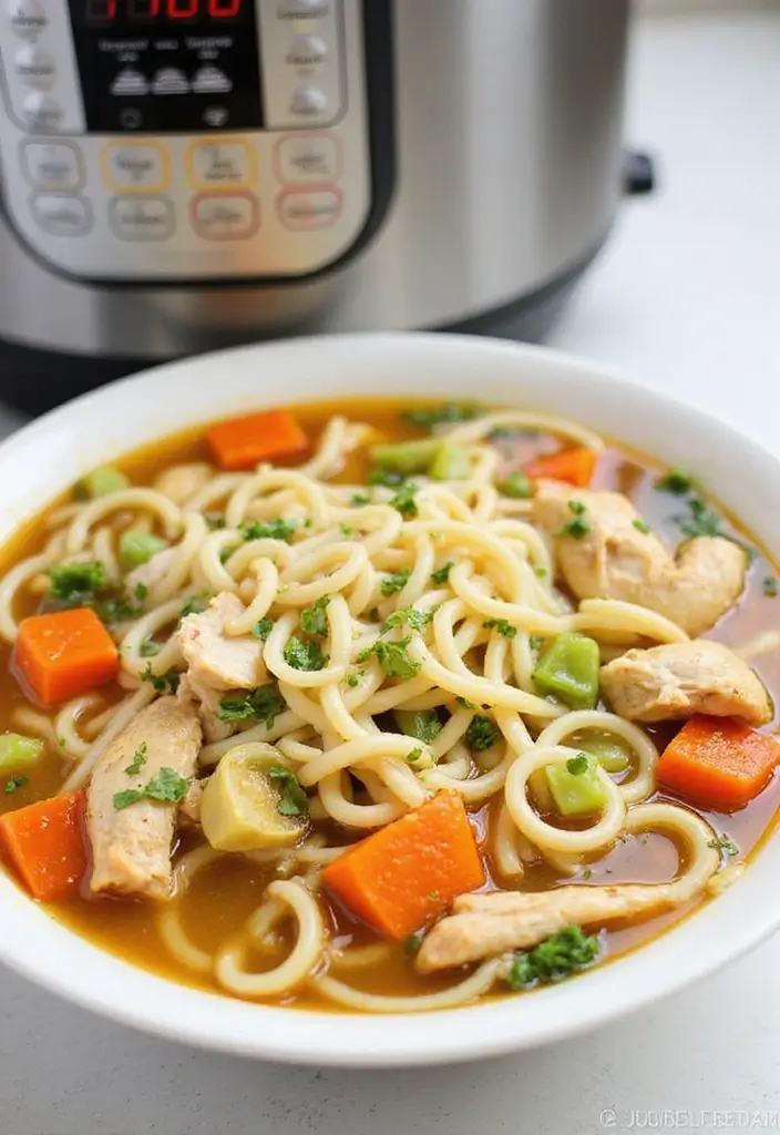 30 Homestyle Chicken Noodle Soup Recipes That Feel Like Grandma’s - 4. Instant Pot Chicken Noodle Soup