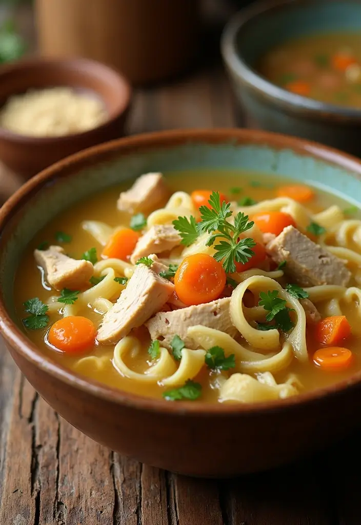 30 Homestyle Chicken Noodle Soup Recipes That Feel Like Grandma’s - 5. Rustic Chicken Noodle Soup