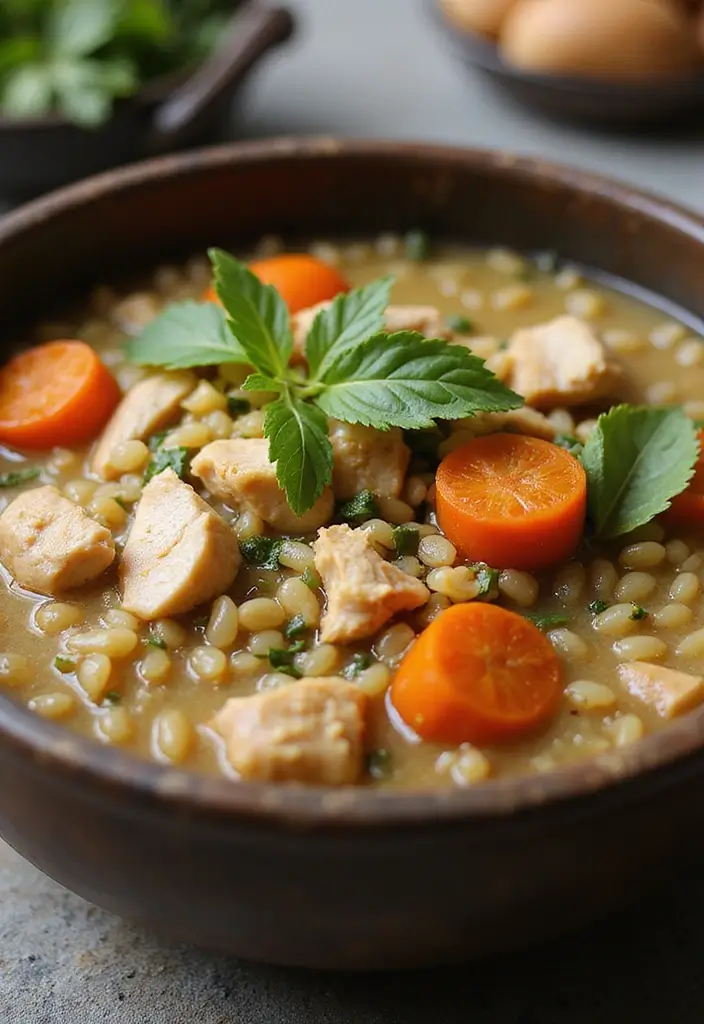 30 Homestyle Chicken Noodle Soup Recipes That Feel Like Grandma’s - 9. Barley and Chicken Noodle Soup