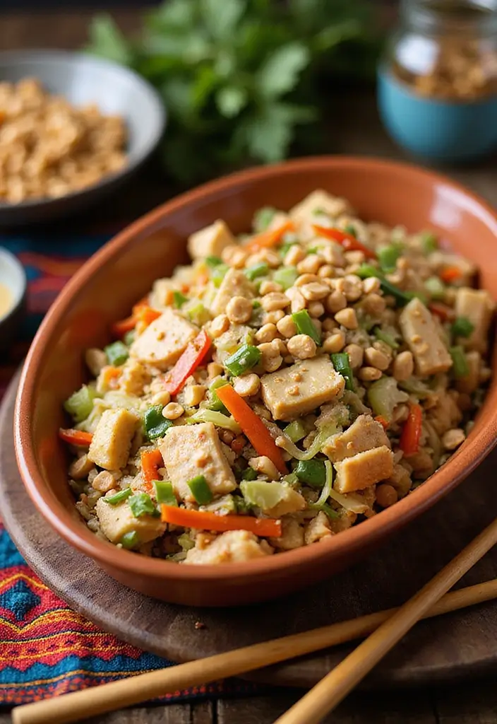 30 Hot Chicken Salad Casserole Recipes That Feel Retro & Delicious - 10. Thai Chicken Salad Casserole