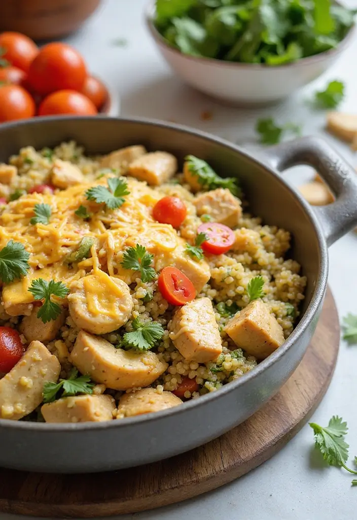 30 Hot Chicken Salad Casserole Recipes That Feel Retro & Delicious - 17. Chicken Salad Casserole with Quinoa