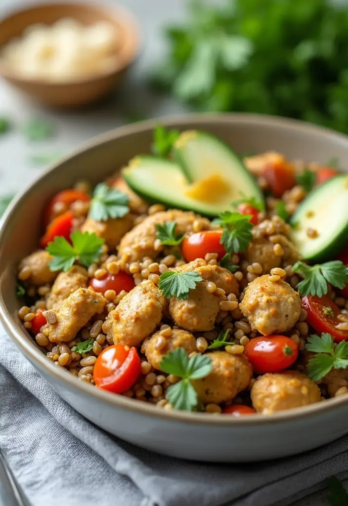 30 Hot Chicken Salad Casserole Recipes That Feel Retro & Delicious - 26. Chicken Salad Casserole with Lentils