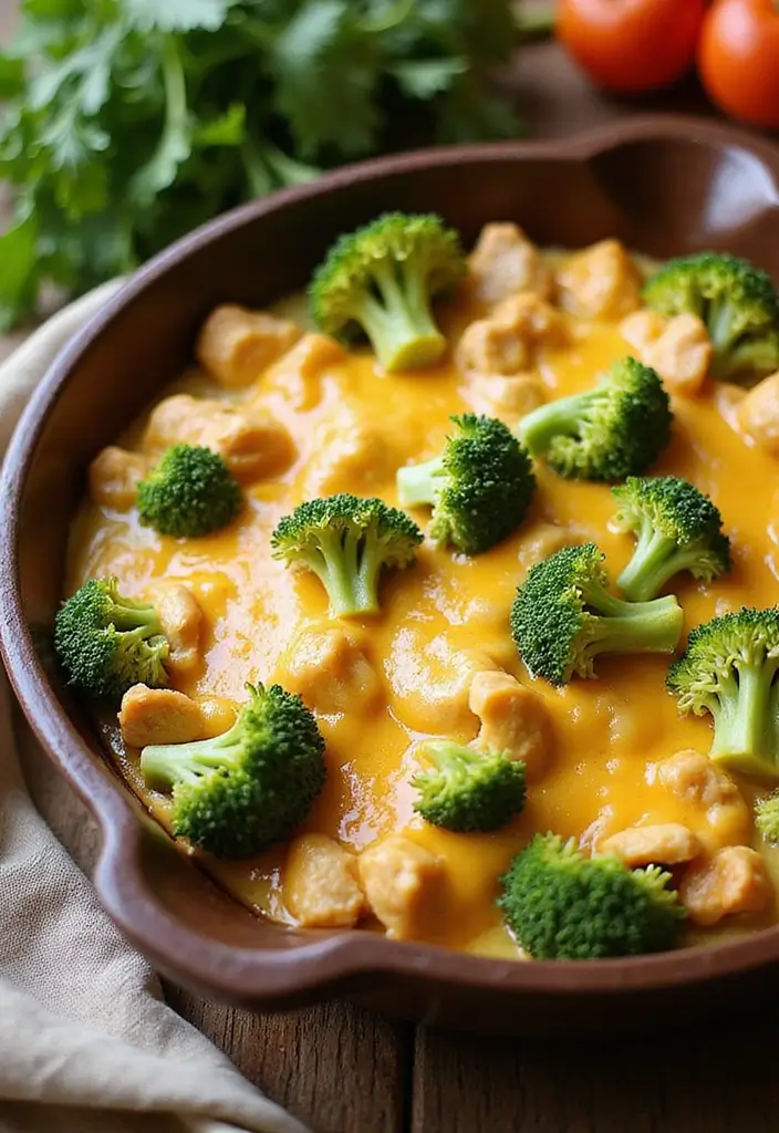 30 Hot Chicken Salad Casserole Recipes That Feel Retro & Delicious - 4. Cheesy Chicken Broccoli Casserole