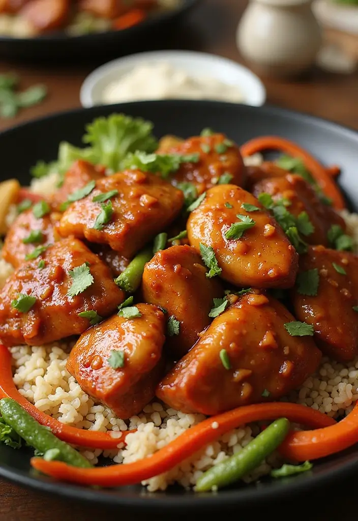 30 How to Cook Chicken Thighs Recipes That Stay Moist & Crispy - 20. Szechuan Chicken Thighs