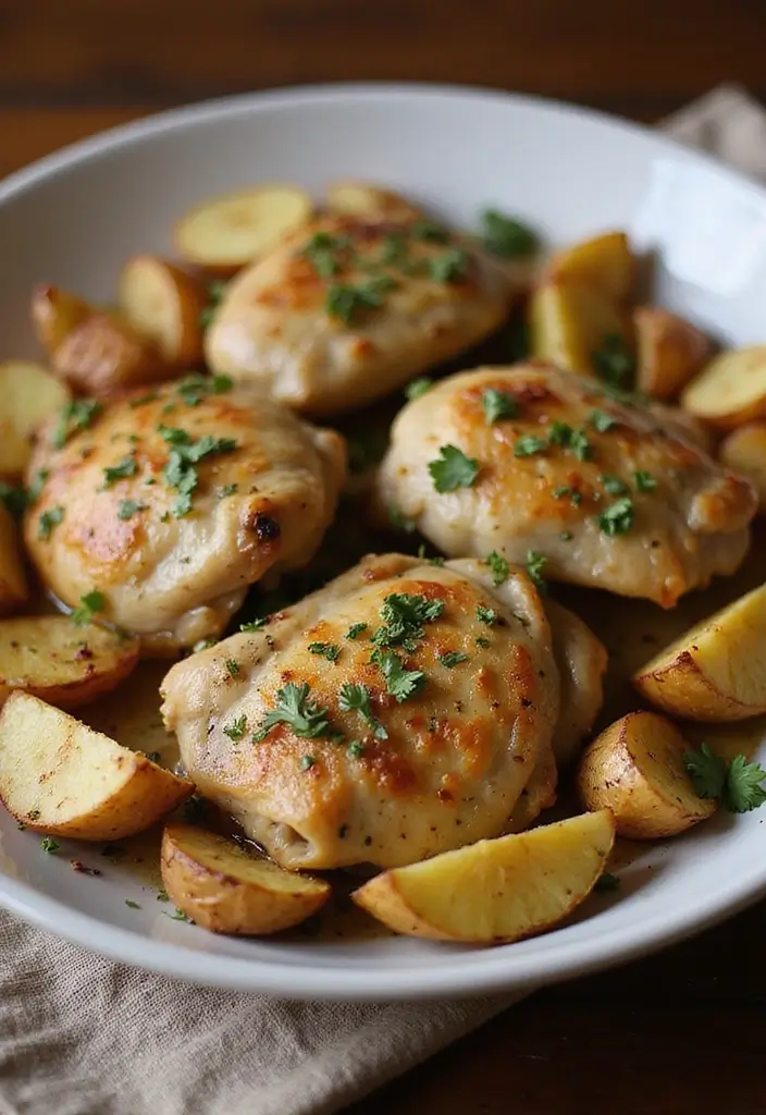 30 How to Cook Chicken Thighs Recipes That Stay Moist & Crispy - 23. Herb Roasted Chicken Thighs