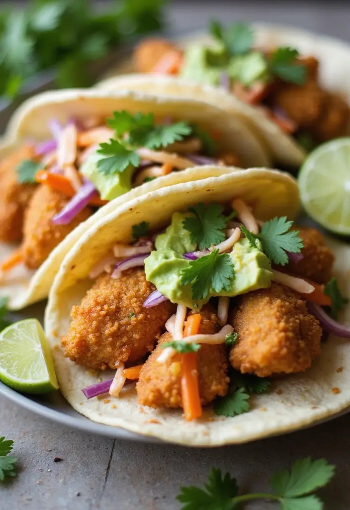 30 Leftover Fried Chicken Recipes That Feel Brand New - 1. Fried Chicken Tacos