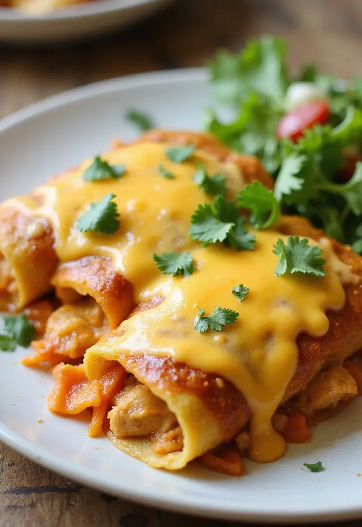 30 Leftover Fried Chicken Recipes That Feel Brand New - 13. Chicken Enchiladas