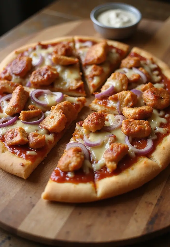 30 Leftover Fried Chicken Recipes That Feel Brand New - 14. BBQ Chicken Pizza