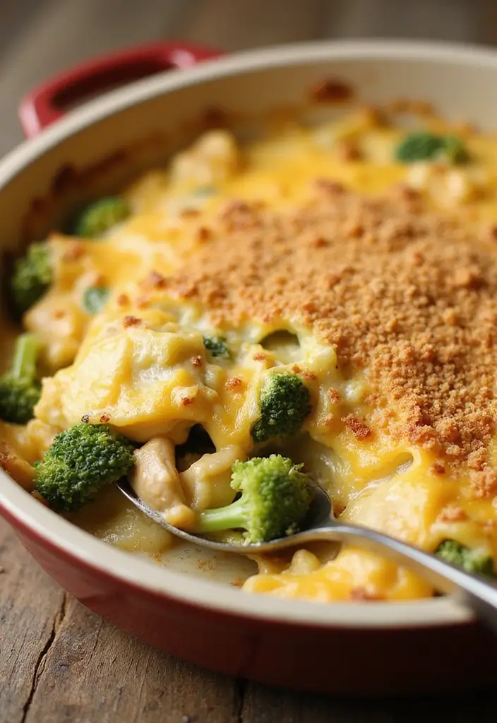 30 Leftover Fried Chicken Recipes That Feel Brand New - 16. Cheesy Chicken Broccoli Casserole