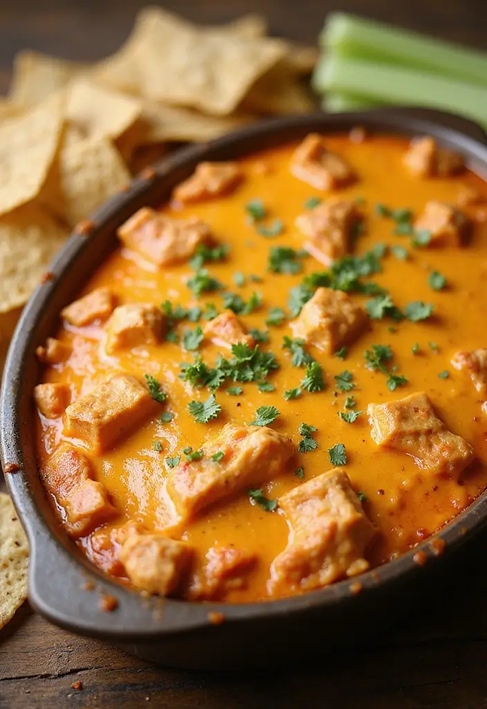 30 Leftover Fried Chicken Recipes That Feel Brand New - 7. Buffalo Chicken Dip
