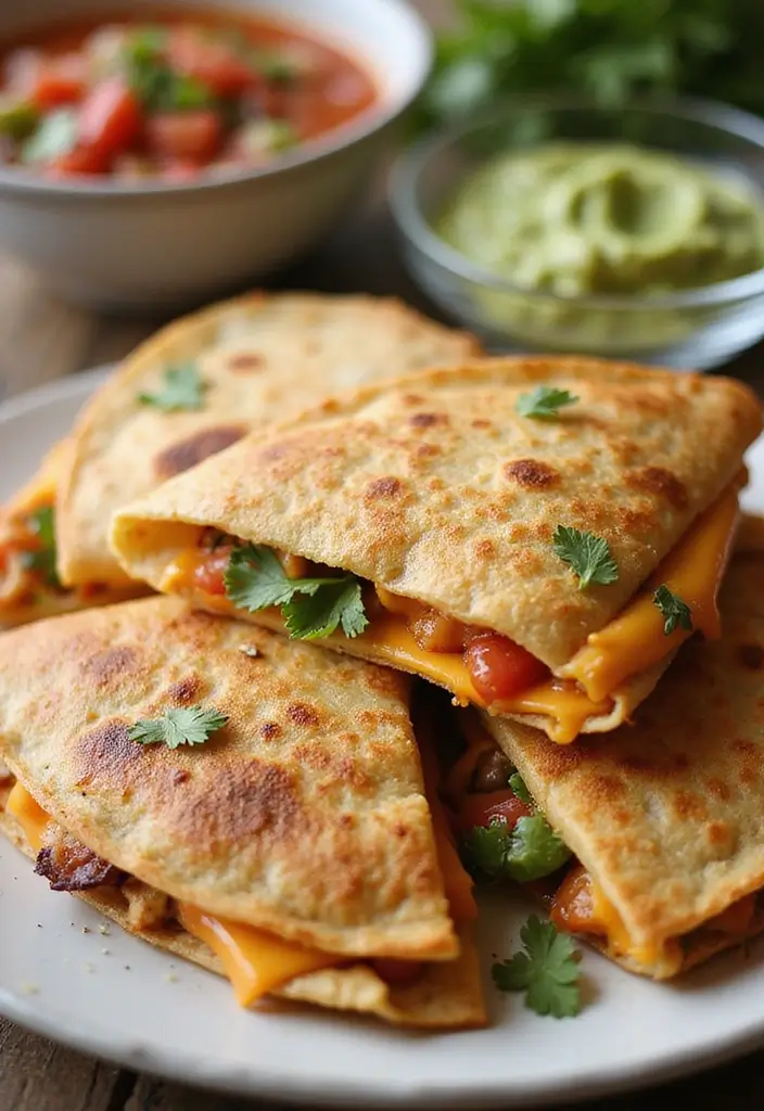 30 Leftover Fried Chicken Recipes That Feel Brand New - 9. Chicken Quesadillas