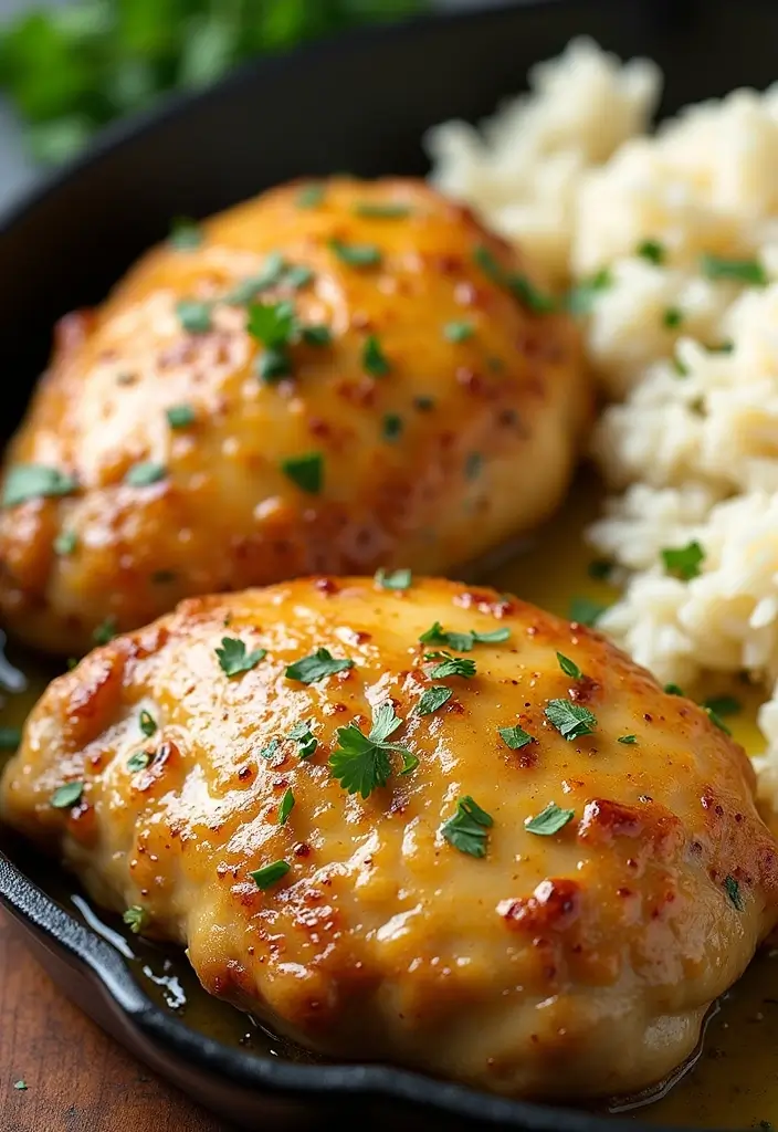 30 Lemon Pepper Chicken Thighs Recipes That Are Quick & Tasty - 2. Lemon Pepper Chicken Thighs with Garlic Butter