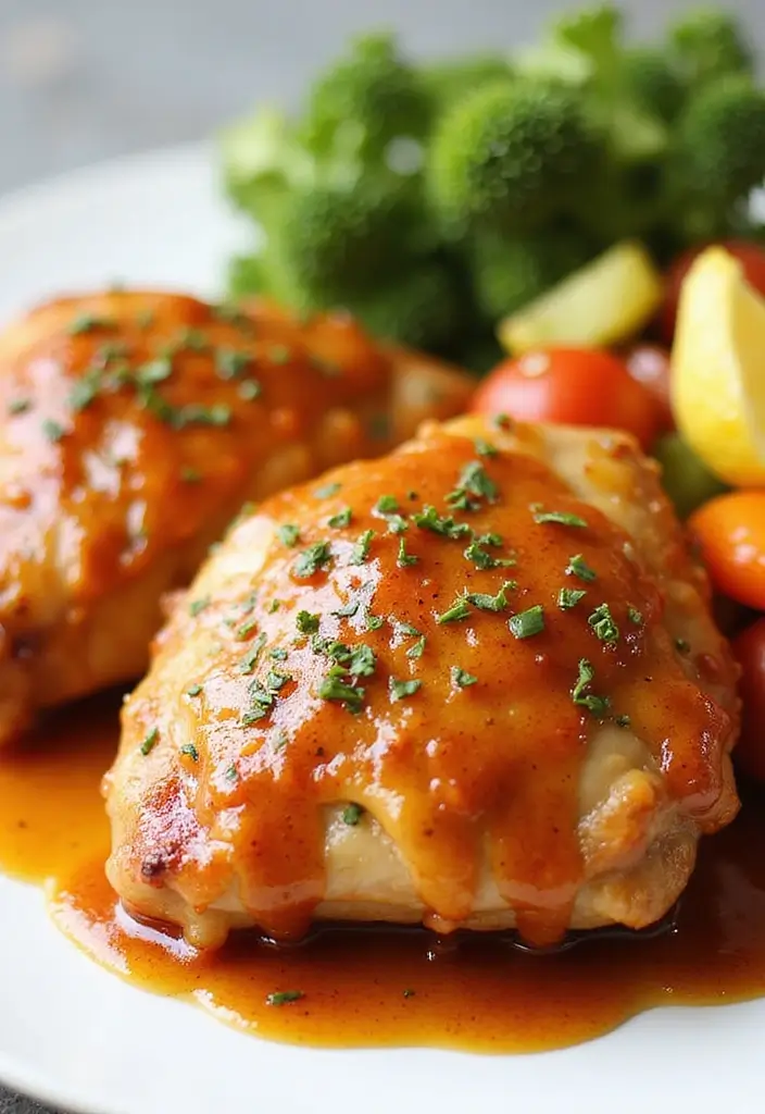 30 Lemon Pepper Chicken Thighs Recipes That Are Quick & Tasty - 26. Lemon Pepper Chicken Thighs with Sweet and Spicy Sauce