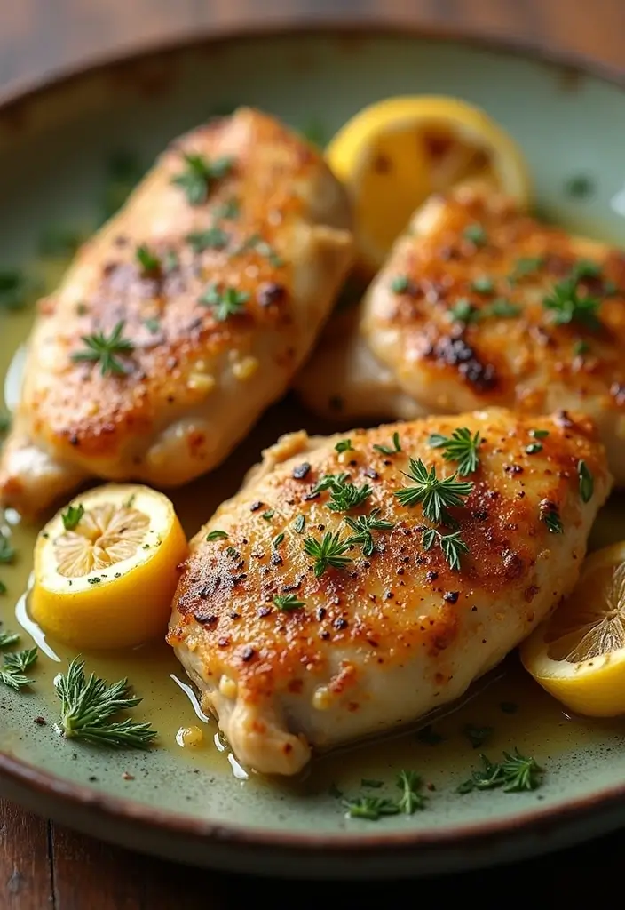 30 Lemon Pepper Chicken Thighs Recipes That Are Quick & Tasty - 28. Lemon Pepper Chicken Thighs with Roasted Garlic