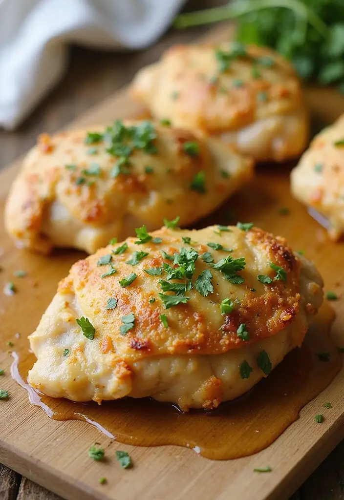 30 Low Carb Chicken Thigh Recipes That Are Easy and Satisfying 2 30 Low Carb Chicken Thigh Recipes That Are Easy and Satisfying - 1. Garlic Butter Chicken Thighs