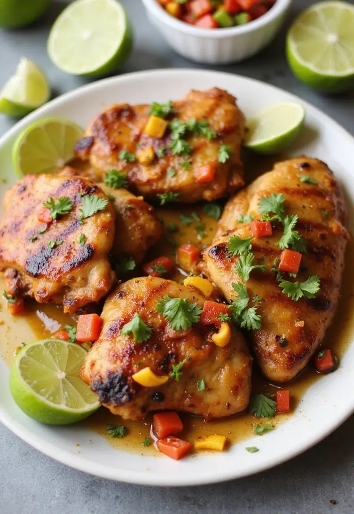 30 Low Carb Chicken Thigh Recipes That Are Easy and Satisfying 11 30 Low Carb Chicken Thigh Recipes That Are Easy and Satisfying - 10. Chipotle Lime Chicken Thighs