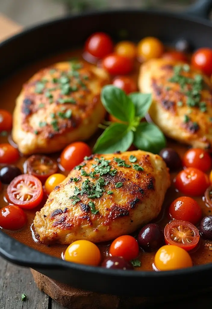 30 Low Carb Chicken Thigh Recipes That Are Easy and Satisfying 12 30 Low Carb Chicken Thigh Recipes That Are Easy and Satisfying - 11. Mediterranean Chicken Thighs