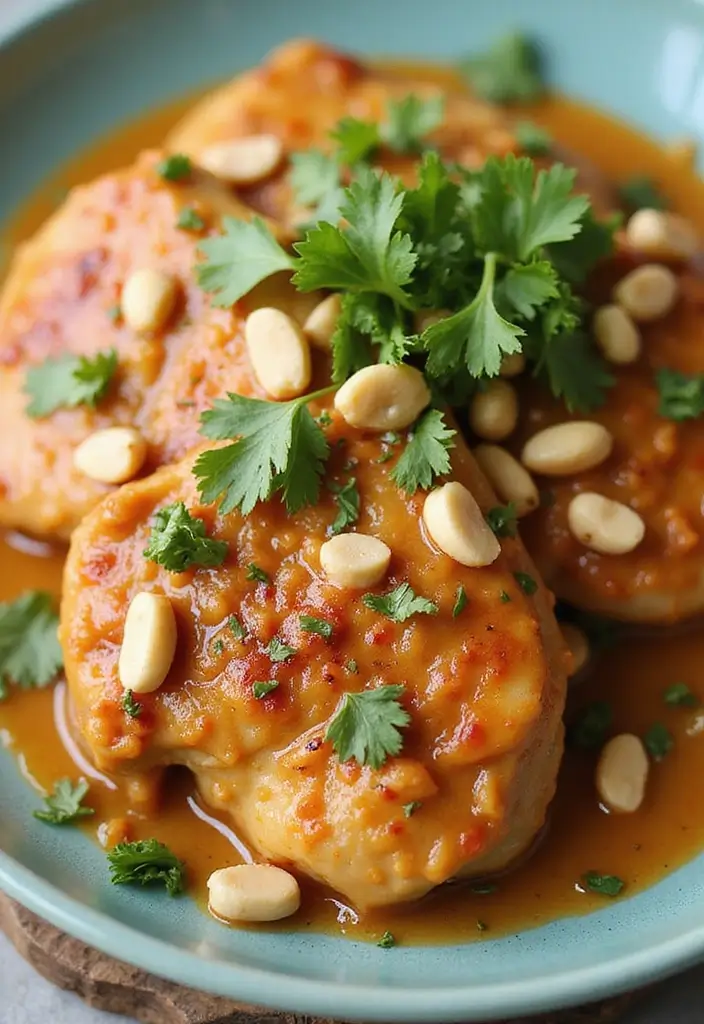 30 Low Carb Chicken Thigh Recipes That Are Easy and Satisfying 15 30 Low Carb Chicken Thigh Recipes That Are Easy and Satisfying - 14. Thai Peanut Chicken Thighs