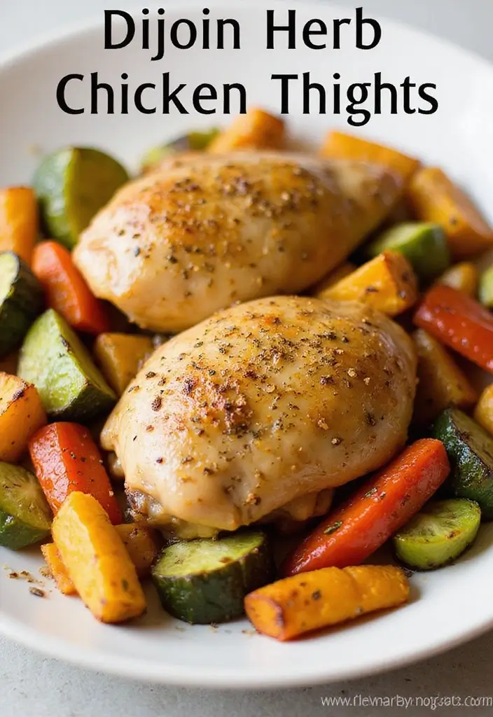 30 Low Carb Chicken Thigh Recipes That Are Easy and Satisfying 26 30 Low Carb Chicken Thigh Recipes That Are Easy and Satisfying - 25. Dijon Herb Chicken Thighs