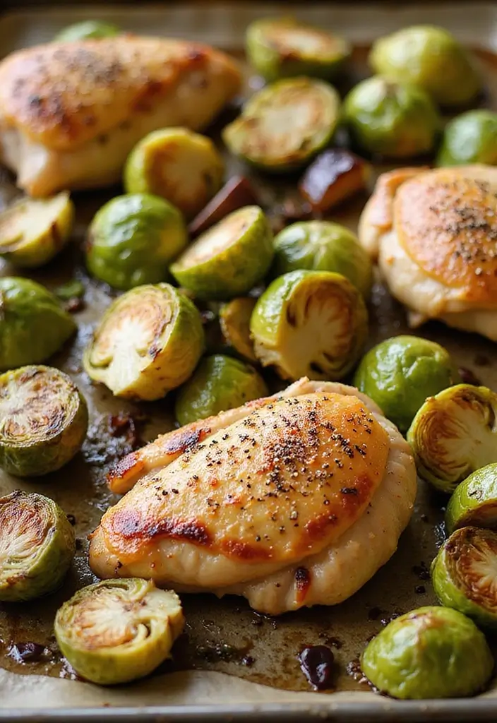 30 Low Carb Chicken Thigh Recipes That Are Easy and Satisfying 29 30 Low Carb Chicken Thigh Recipes That Are Easy and Satisfying - 28. Chicken Thighs with Brussels Sprouts