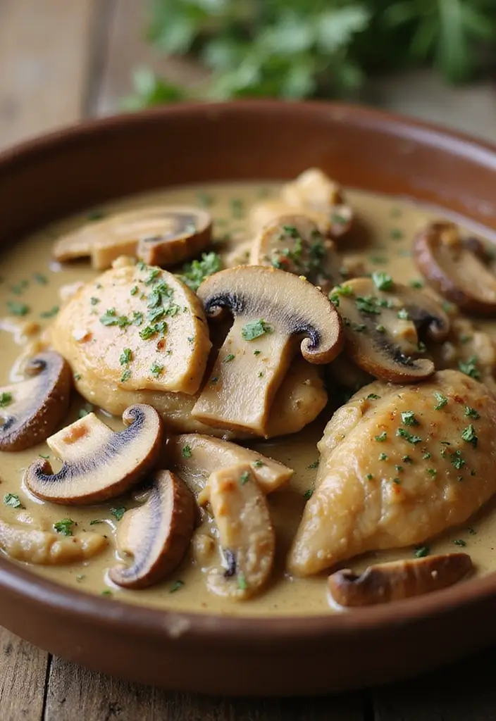 30 Low Carb Chicken Thigh Recipes That Are Easy and Satisfying 4 30 Low Carb Chicken Thigh Recipes That Are Easy and Satisfying - 3. Creamy Mushroom Chicken Thighs