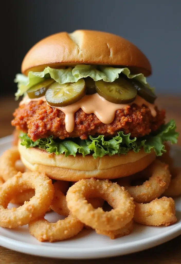 30 Nashville Hot Chicken Sandwich Recipes That Are Crispy & Spicy 16 30 Nashville Hot Chicken Sandwich Recipes That Are Crispy & Spicy - 15. Nashville Hot Chicken Sandwich with Sriracha Cream